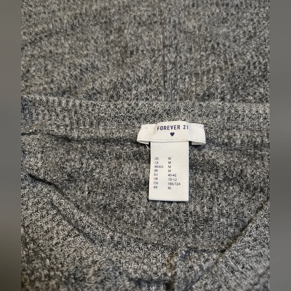 Forever 21 Gray Ribbed Knit Romper - Picture 3 of 3